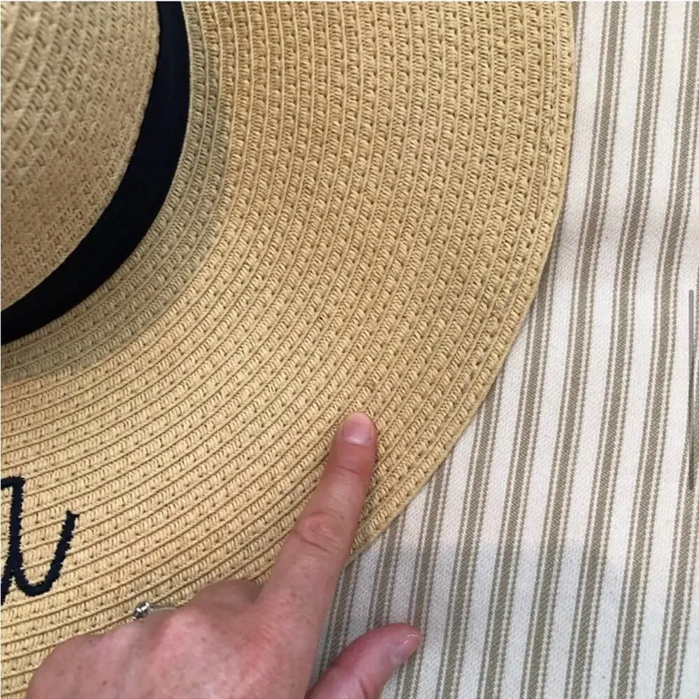J.Crew Vitamin Sea Straw Brimmed Hat